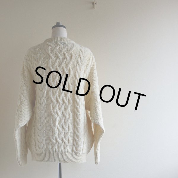 画像2: ARAN CRAFTS フィッシャーマンセーター　 MADE IN IRELAND　 表記M  (2)