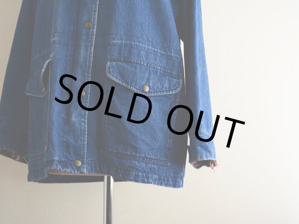 画像8: 1980s L.L.Bean デニムマウンテンパーカー  表記W-L  (8)