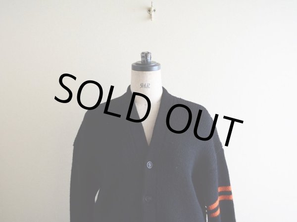 画像3: 1940s ローゲージウールニットカーディガン　 実寸ML  (3)