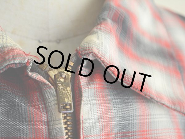 画像7: 1950s-60s SirJac オンブレーコットンジャケット　 実寸ML  (7)