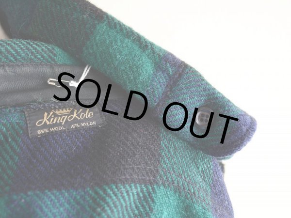 画像3: 1960s KingKole マチ付きウールシャツ　 実寸L  (3)