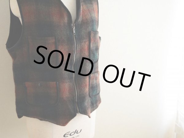 画像8: 1990s Woolrich モヘア×ウールベスト  表記M  (8)