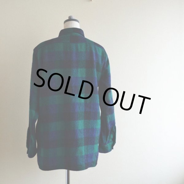 画像2: 1960s KingKole マチ付きウールシャツ　 実寸L  (2)