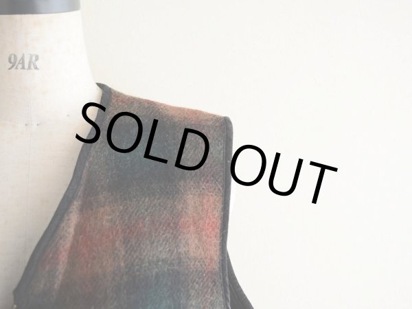 画像6: 1990s Woolrich モヘア×ウールベスト  表記M  (6)