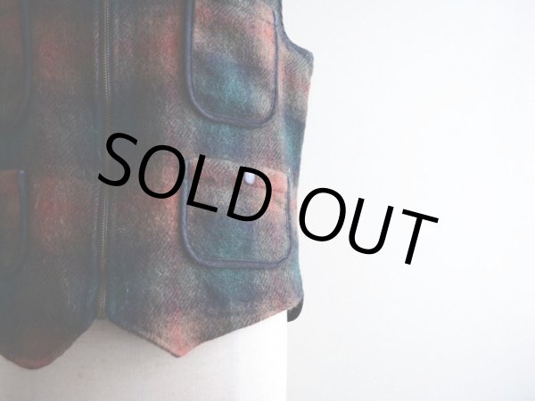 画像10: 1990s Woolrich モヘア×ウールベスト  表記M  (10)