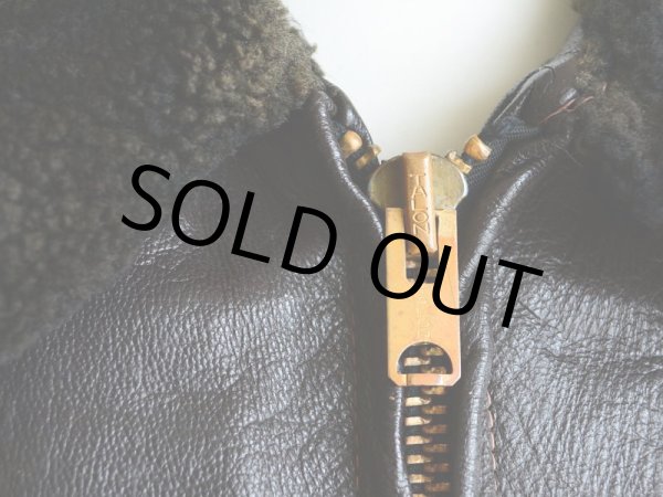 画像5: 1960s-70s L.L.Bean G-1 Type レザージャケット  実寸38  (5)