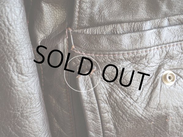 画像9: 1960s-70s L.L.Bean G-1 Type レザージャケット  実寸38  (9)