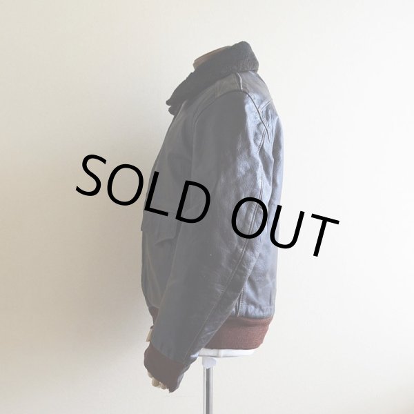 画像4: 1960s-70s L.L.Bean G-1 Type レザージャケット  実寸38  (4)