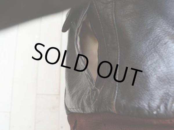 画像8: 1960s-70s L.L.Bean G-1 Type レザージャケット  実寸38  (8)