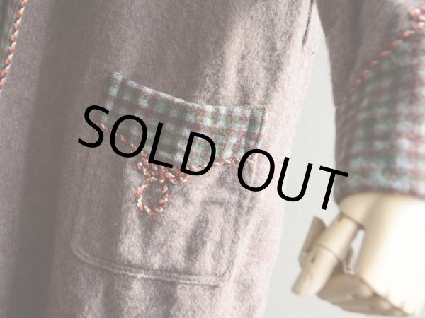 画像11: 1960s-70s ウールガウン　 実寸M  (11)