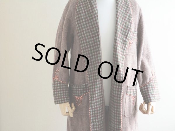 画像12: 1960s-70s ウールガウン　 実寸M  (12)