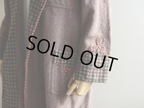 画像10: 1960s-70s ウールガウン　 実寸M  (10)