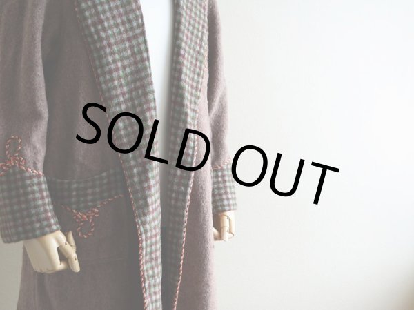 画像9: 1960s-70s ウールガウン　 実寸M  (9)