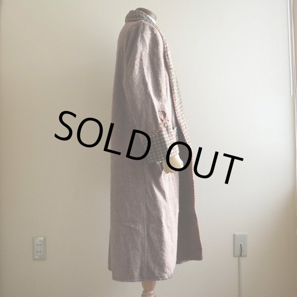 画像2: 1960s-70s ウールガウン　 実寸M  (2)