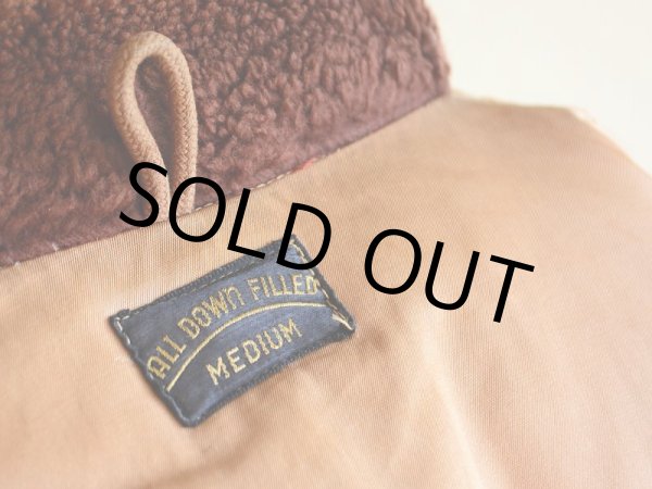 画像18: 1940s-50s ALASKA SLEEPING BAG 襟ボアダウンジャケット　 表記M  (18)