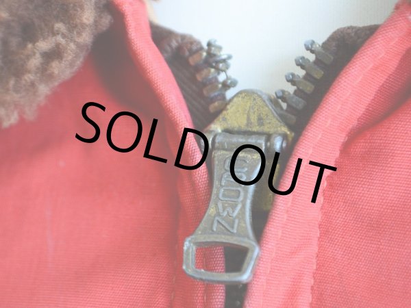 画像5: 1940s-50s ALASKA SLEEPING BAG 襟ボアダウンジャケット　 表記M  (5)