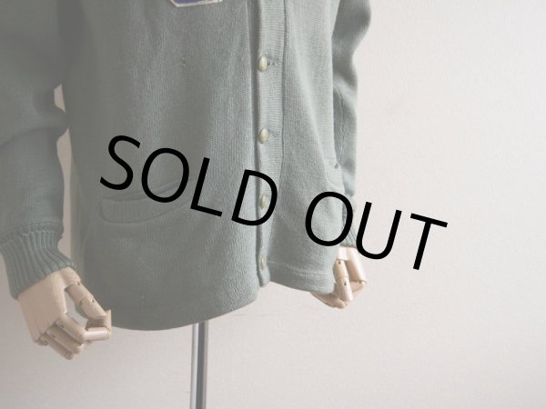 画像10: 〜1960s レタードカーディガン　 実寸M  (10)