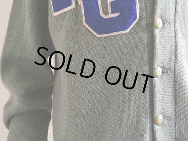 画像7: 〜1960s レタードカーディガン　 実寸M  (7)