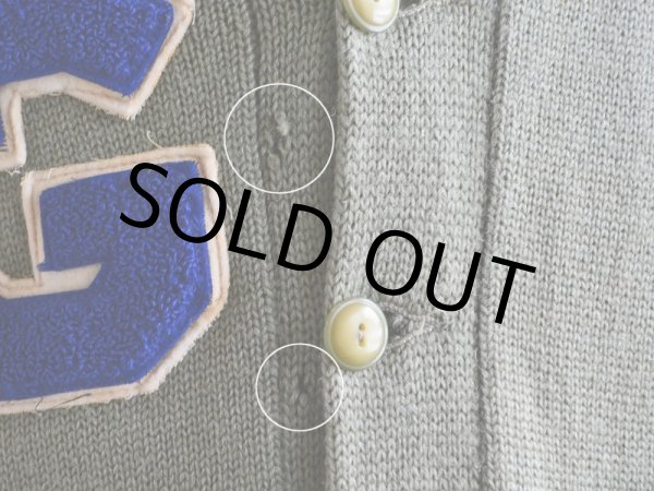 画像6: 〜1960s レタードカーディガン　 実寸M  (6)