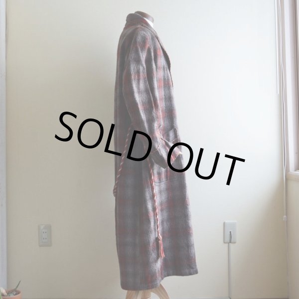 画像2: 1940s-50s スモーキングガウン  実寸ML  (2)