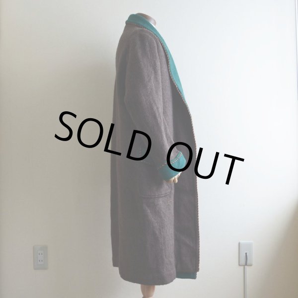 画像2: 1950s〜 スモーキングガウン　 実寸M  (2)