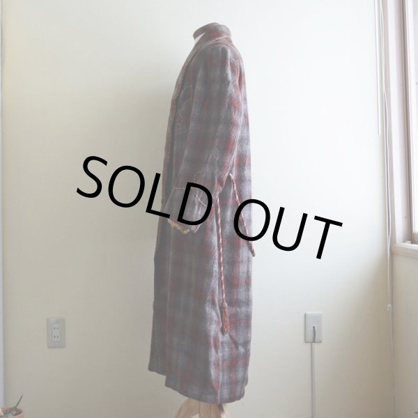 画像4: 1940s-50s スモーキングガウン  実寸ML  (4)