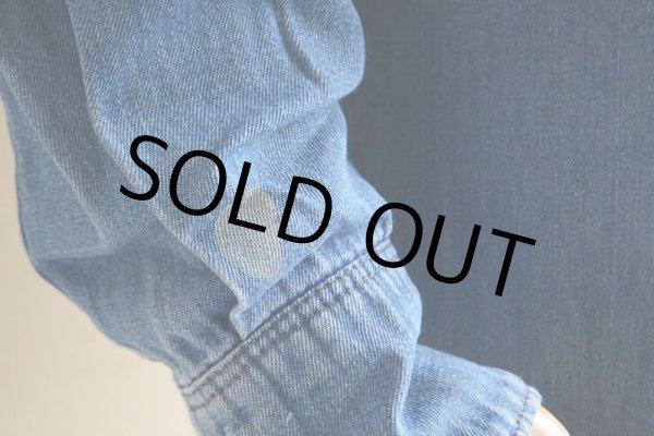 画像10: 1960s-70s Wrangler 27MWデニムウエスタンシャツ  表記15  (10)