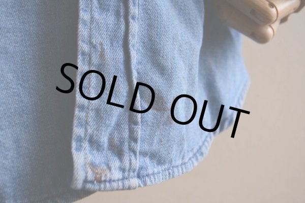 画像18: 1960s-70s Wrangler 27MWデニムウエスタンシャツ  表記15  (18)