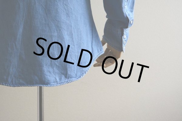 画像16: 1960s-70s Wrangler 27MWデニムウエスタンシャツ  表記15  (16)