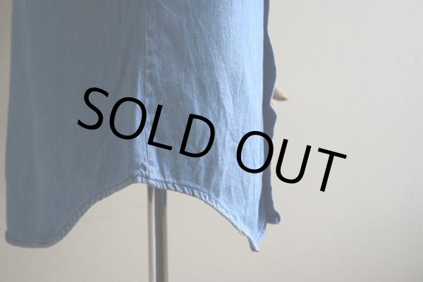 画像12: 1960s-70s Wrangler 27MWデニムウエスタンシャツ  表記15  (12)