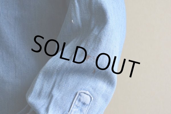 画像9: 1960s-70s Wrangler 27MWデニムウエスタンシャツ  表記15  (9)