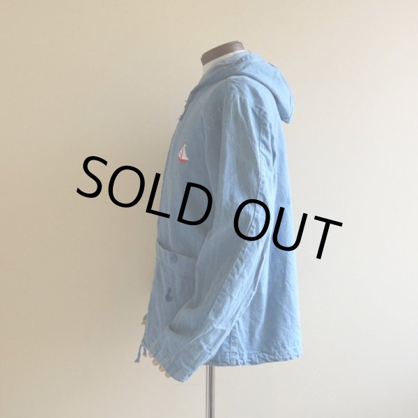 画像4: 1970s Wrangler WRAPID TRANSIT デニムパーカー  表記L  (4)