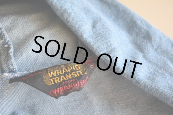 画像5: 1970s Wrangler WRAPID TRANSIT デニムパーカー  表記L  (5)
