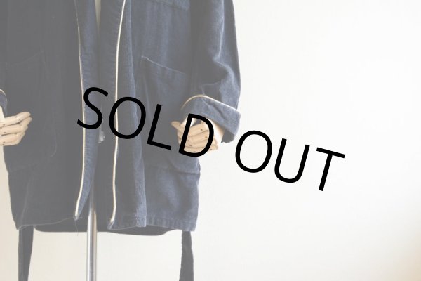 画像11: 1960s〜 Sears ブラックコーデュロイガウン  表記M  (11)