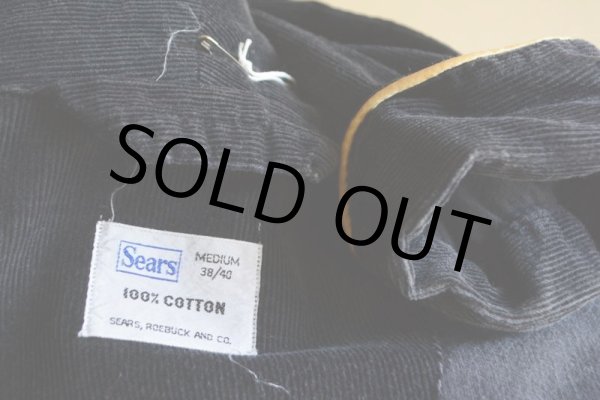 画像5: 1960s〜 Sears ブラックコーデュロイガウン  表記M  (5)