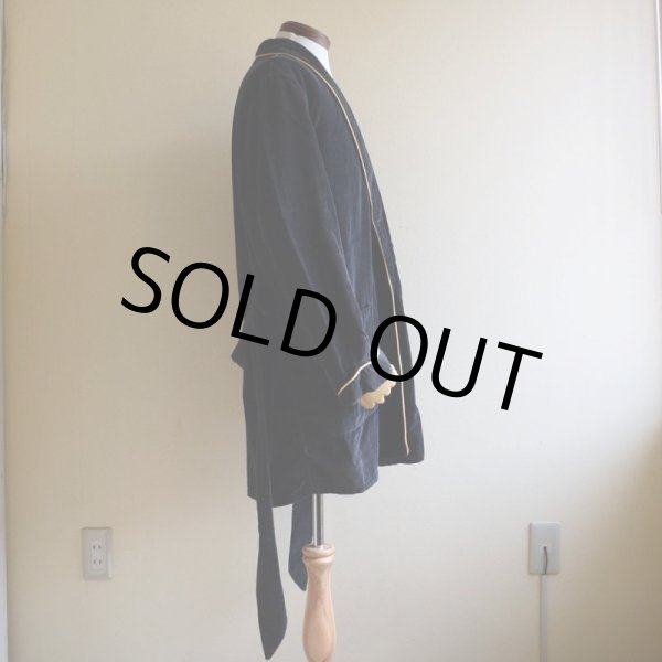 画像2: 1960s〜 Sears ブラックコーデュロイガウン  表記M  (2)