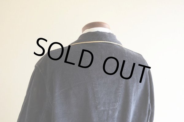 画像14: 1960s〜 Sears ブラックコーデュロイガウン  表記M  (14)