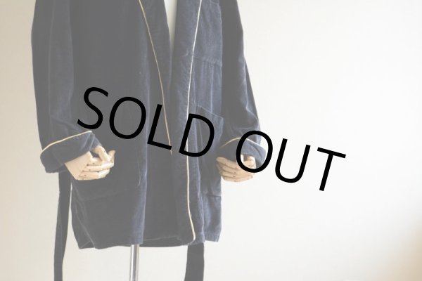 画像10: 1960s〜 Sears ブラックコーデュロイガウン  表記M  (10)