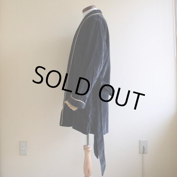 画像4: 1960s〜 Sears ブラックコーデュロイガウン  表記M  (4)