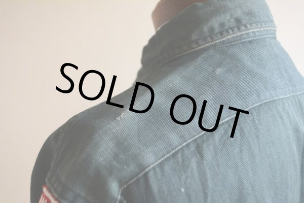 画像14: 1950s BOY SCOUTS EXPLORERSマチ付きシャツ　 実寸ML  (14)