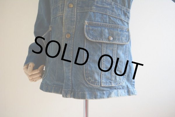 画像12: 1970s Lee デニムブッシュジャケット  表記M  (12)