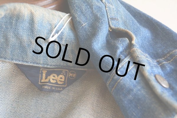 画像19: 1970s Lee デニムブッシュジャケット  表記M  (19)