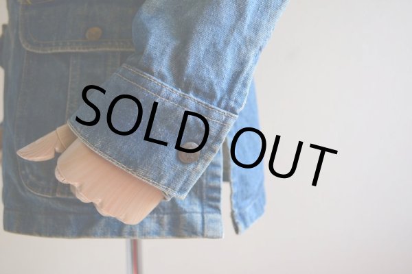 画像10: 1970s Lee デニムブッシュジャケット  表記M  (10)