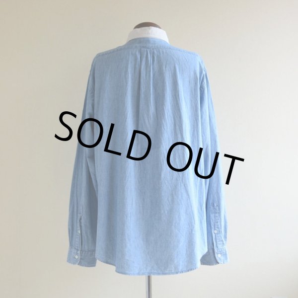 画像3: RalphLauren シャンブレークレリックシャツ  表記XL  (3)