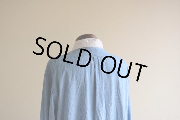 画像15: RalphLauren シャンブレークレリックシャツ  表記XL  (15)