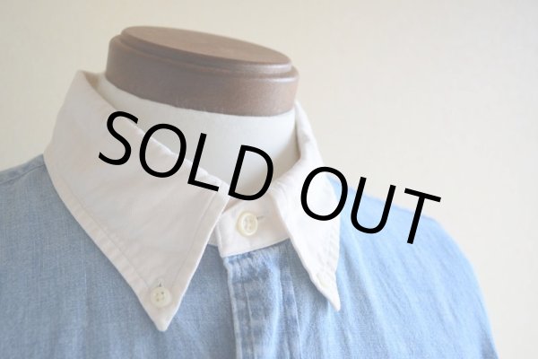 画像7: RalphLauren シャンブレークレリックシャツ  表記XL  (7)