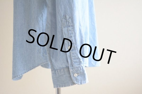 画像14: RalphLauren シャンブレークレリックシャツ  表記XL  (14)