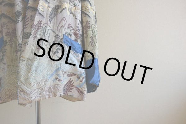 画像10: 1950s 西陣織スーベニアガウン　 表記L  (10)