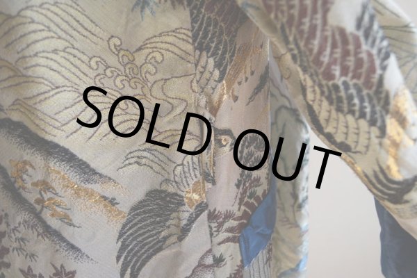 画像15: 1950s 西陣織スーベニアガウン　 表記L  (15)