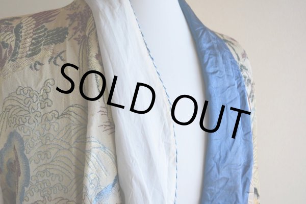 画像9: 1950s 西陣織スーベニアガウン　 表記L  (9)